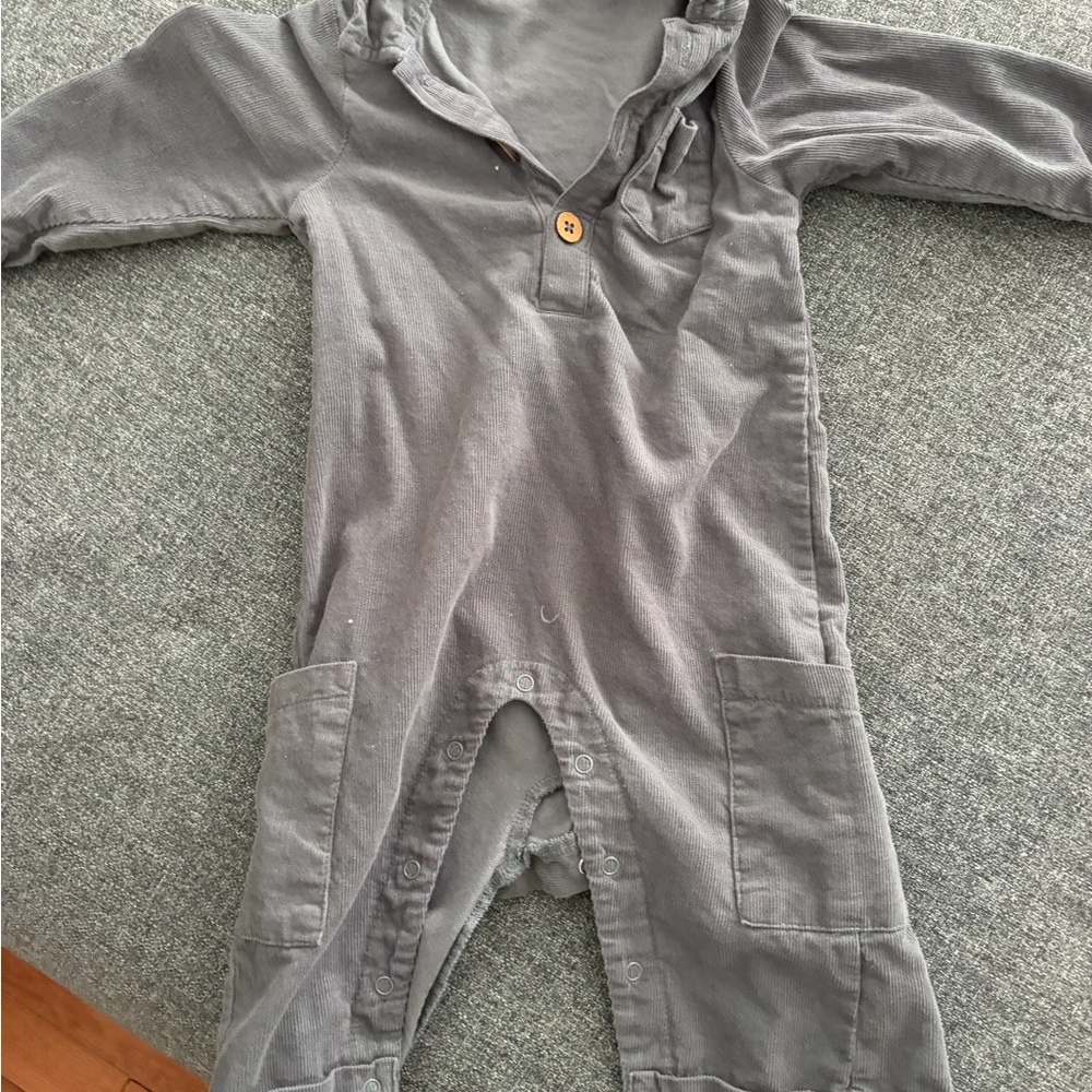 Baby One-Piece Romper in Gray